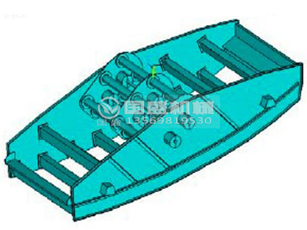 香蕉振動篩結(jié)構(gòu)示意圖 香蕉振動篩結(jié)構(gòu)示意圖